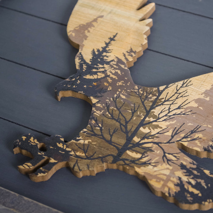 Millwood Pines Forest Eagle Wood Wall Decor & Reviews Wayfair